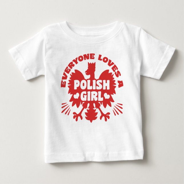 Polsk flicka t shirt (Framsida)
