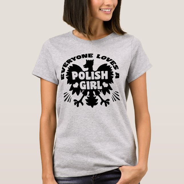 Polsk flicka tee shirt (Framsida)