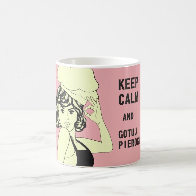 Polsk födelsedagspresent till vän magisk mugg (Center)