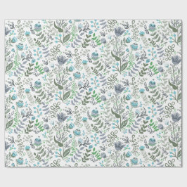 Polsk folkart Whimsical Flower Mönster Presentpapper