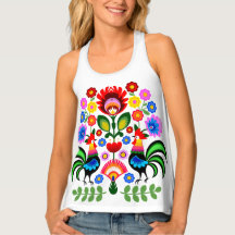 Polsk folkkonst - blommigt embroidery mönster