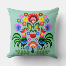 Polsk folkkonst - blommigt embroidery mönster
