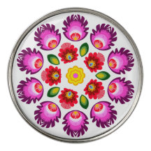 Polsk folkkonst - blommigt embroidery mönster och