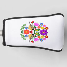 Polsk folkkonst - blommigt embroidery mönster och 