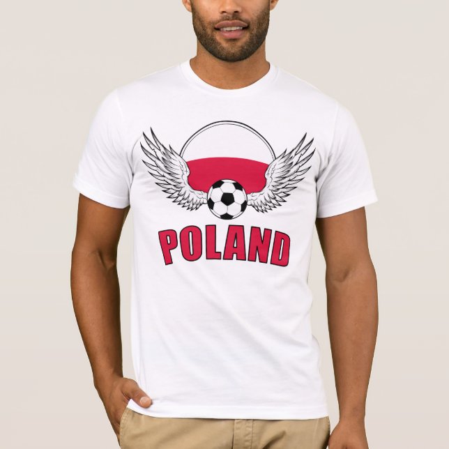Polsk fotbollvapensköld (tända), tee shirt (Framsida)