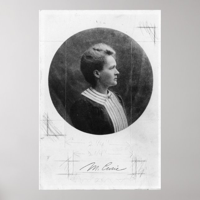 Polsk fysiker Marie Sklodowska Curie Poster (Framsidan)