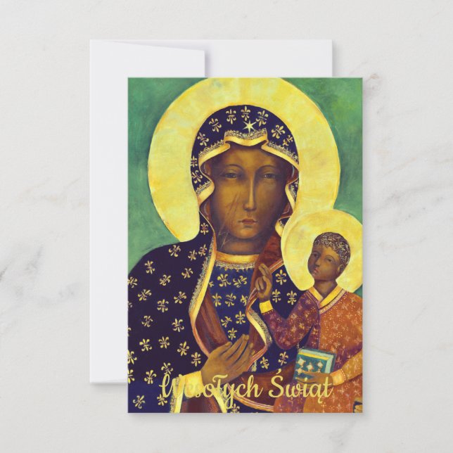 Polsk God Jul Wesołych Świąt Vår Fru (Framsida)