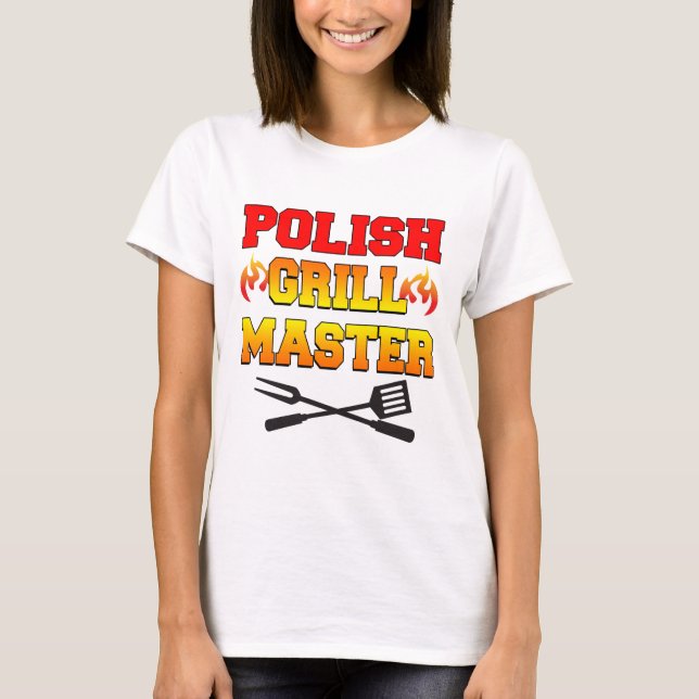 Polsk Grill Master T Shirt (Framsida)