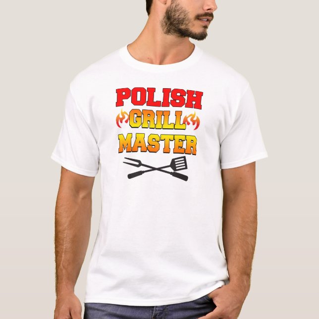 Polsk Grill Master T Shirt (Framsida)