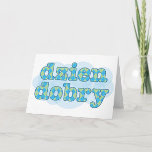 polsk Hej - dzien dobry argyle Kort