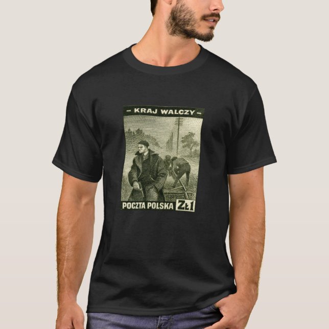 Polsk hem- armé för WWII Tee (Framsida)