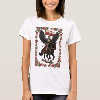 Polsk husar folkkonst ram t shirt
