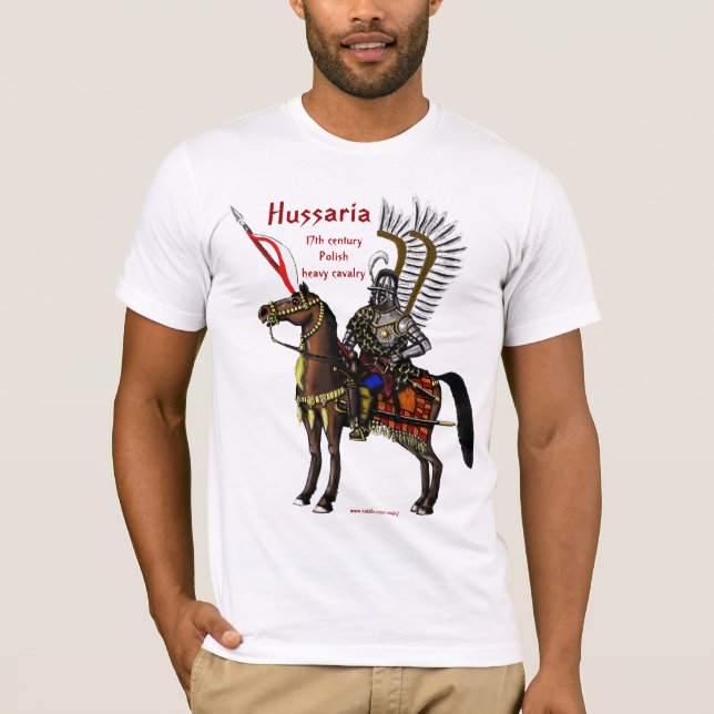 Polsk hussarcoolat-skjorta design tee (Framsida)