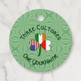 Polsk Irish Shamrock Flagga Personlig Gåvor Etiketter