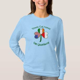 Polsk Irish Shamrock Personlig T Shirt