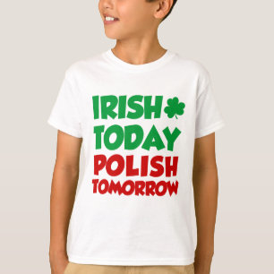 Polsk irländare i dag i morgon tee shirt