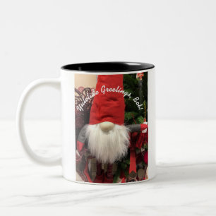 Polsk jultomte CUSTOMIZE Grönt 2-tonsformat Mugg