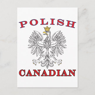 Polsk kanadensisk vit Eagle Vykort
