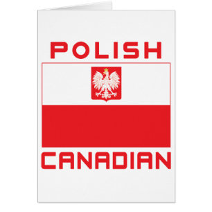 Polsk-kanadensiska Flagga Falcon Hälsningskort