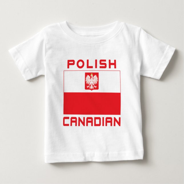 Polsk-kanadensiska Flagga Falcon Tee (Framsida)