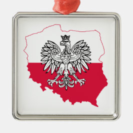 Polsk kartflagga Premium Ornament