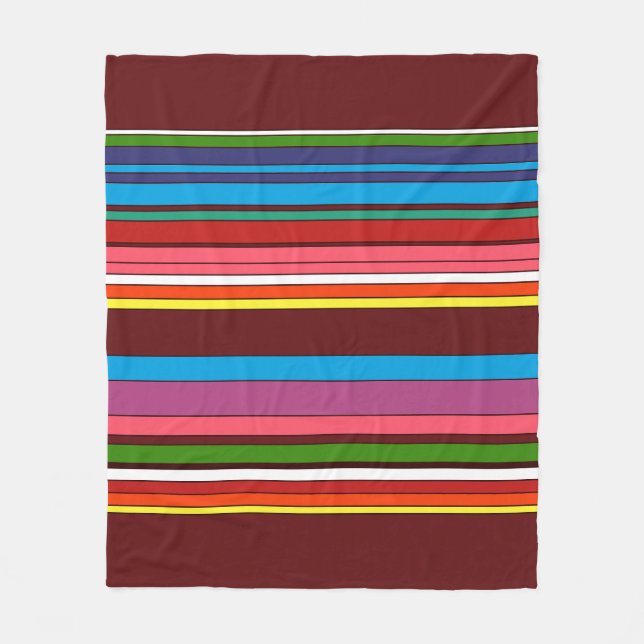 Polsk konststrimlad textila Fleece Blanket (Framsidan)