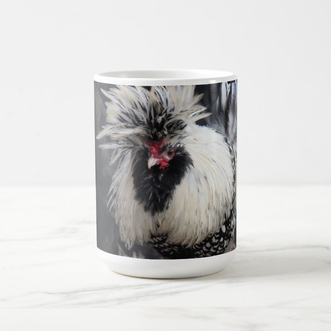 Polsk krönad tupp kaffemugg (Center)