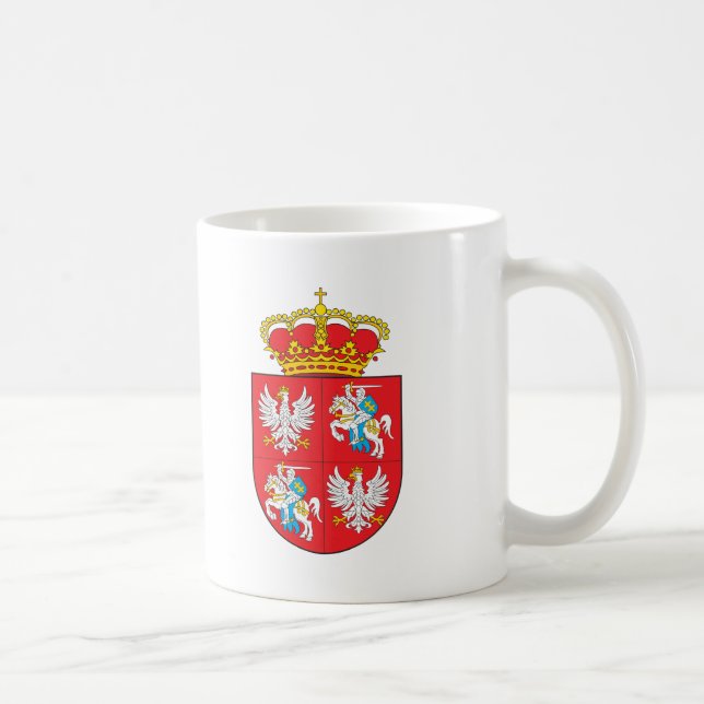 Polsk litauisk Commonwealthvapensköld Kaffemugg (Höger)