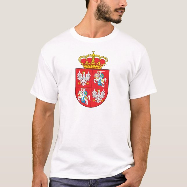 Polsk litauisk Commonwealthvapensköld T-shirt (Framsida)