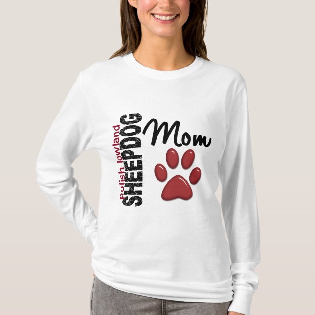 Polsk LowlandSheepdogmamma 2 Tee (Framsida)