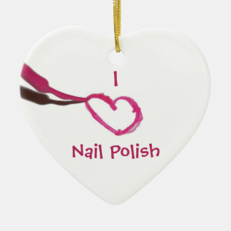 Polsk mallkärleknagel julgransprydnad keramik