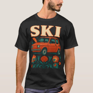 Polsk Maluch Retro Folkkonst T Shirt