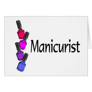 Polsk Manicurist Hälsningskort