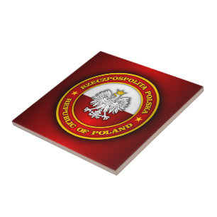 Polsk medaljong kakelplatta