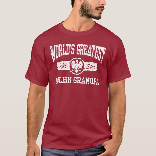 Polsk morfar t shirt (Framsida)