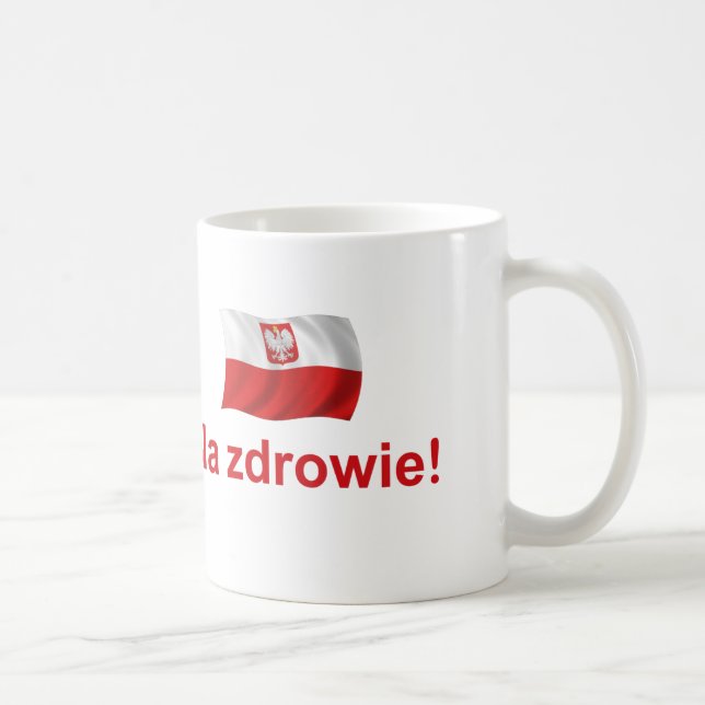 Polsk Na-zdrowie Kaffemugg (Höger)
