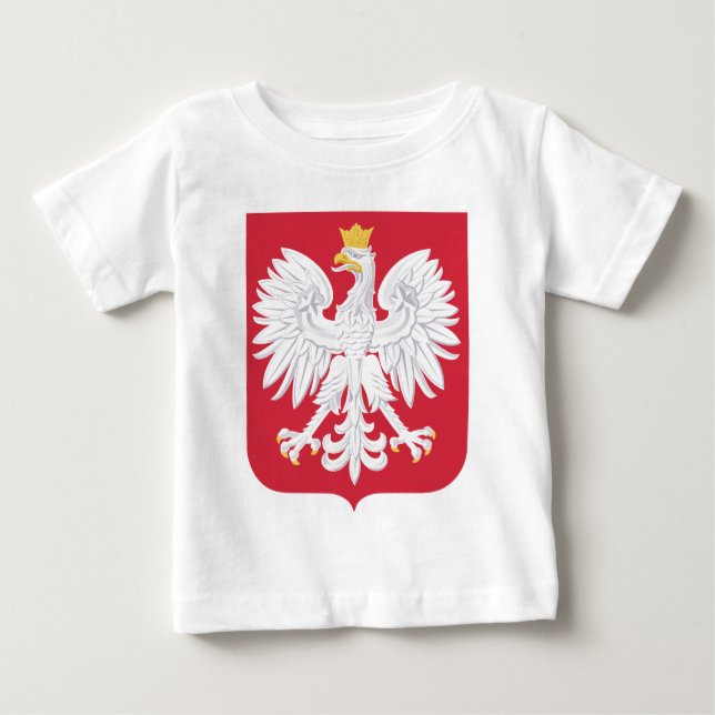 Polsk Officiell Jackar Arm Heraldry Symbo T Shirt (Framsida)