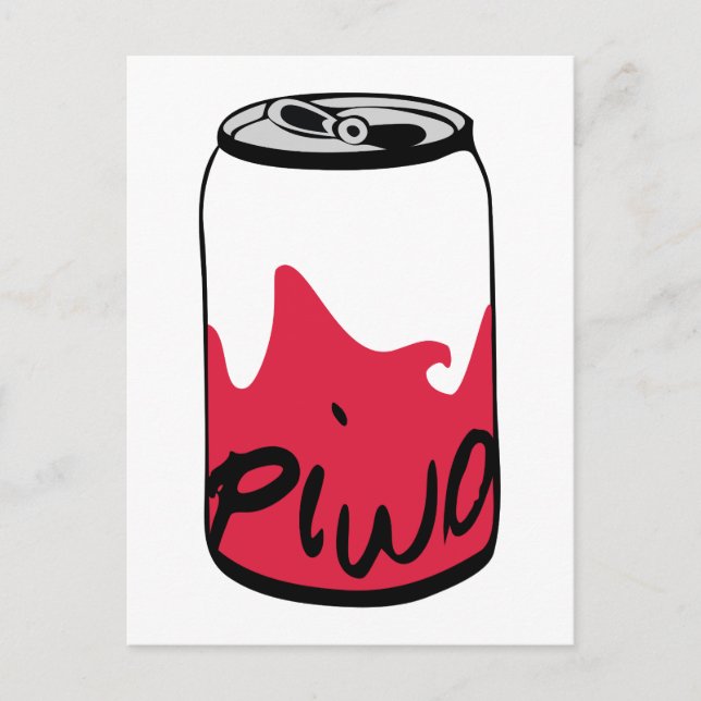 Polsk öl (Piwo) Vykort (Framsida)