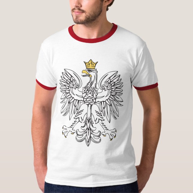 Polsk öre med Guld Krona T-shirt (Framsida)