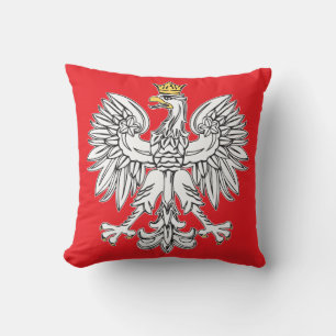 Polsk öre med Pillow Guld Krona Kudde
