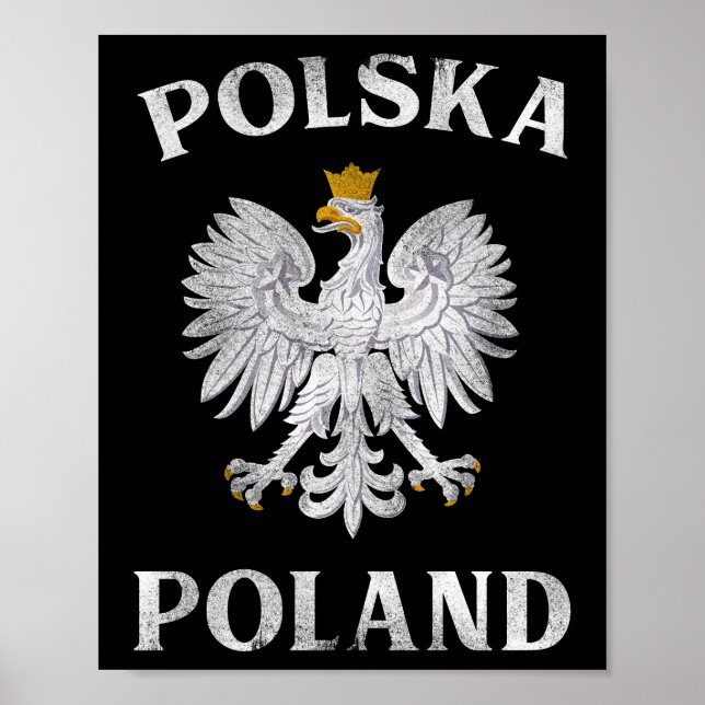 Polsk örfil till Polen Jackat av Arm Polska Poster (Framsidan)