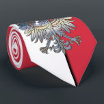 Polsk örn för Polen flagga Slips<br><div class="desc">Polsk flagga och örn</div>