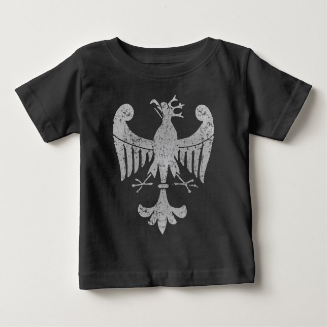 Polsk örn för vintage tee shirt (Framsida)