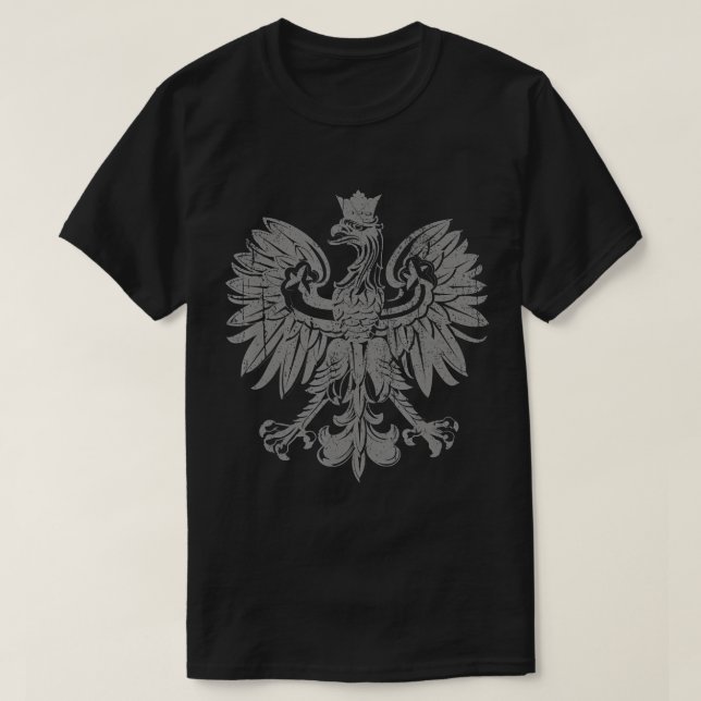 Polsk örn, Polen jackat om arm, polskt pride T Shirt (Design framsida)
