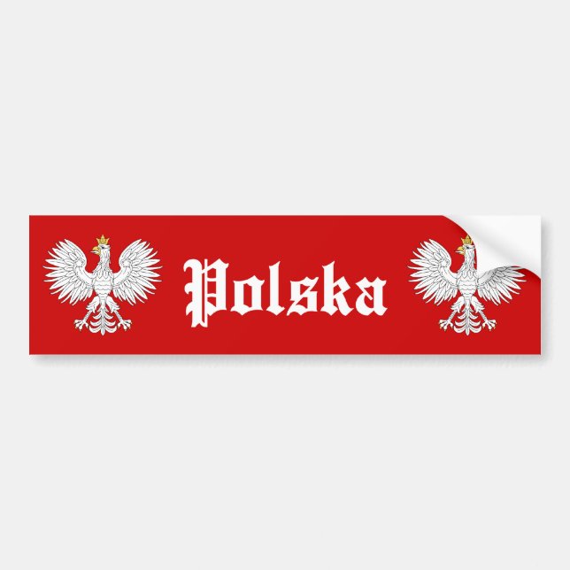 Polsk örn Polska Bildekal (Framsidan)