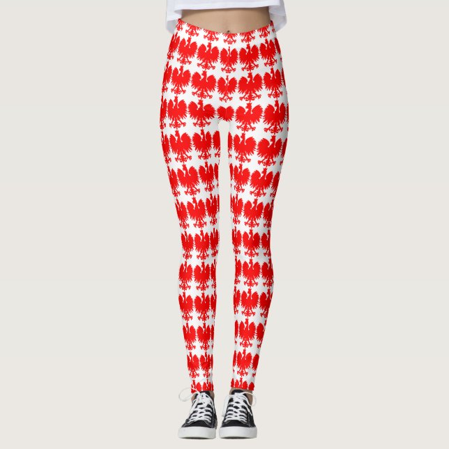 Polsk örndamasker leggings (Framsida)