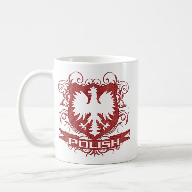 Polsk örnvapensköld kaffemugg (Vänster)
