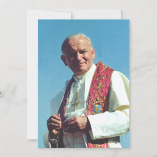Polsk påve Johannes Paul II Inbjudningar
