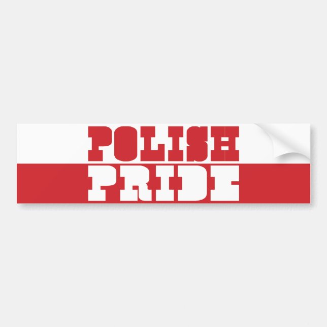 Polsk pride bildekal (Framsidan)