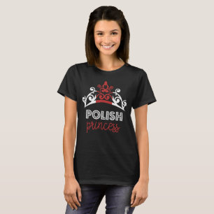 Polsk Princess Tiara Medborgare Sjunka T-tröja Tee Shirt
